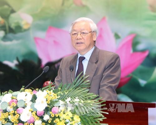 Tổng Bí thư Nguyễn Phú Trọng thăm và làm việc tại tỉnh Hà Tĩnh - ảnh 1